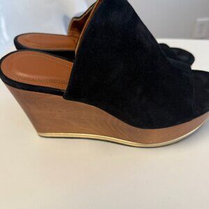GIVENCHY - Black Light Brown Suede Sandals Size 38
